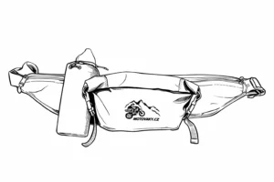 Technický nákres enduro cestovatelské ledvinky