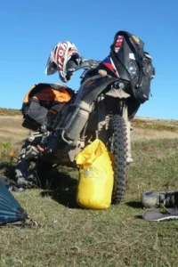 Vaky do podkovy u motorky KTM