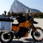 Zadní vak na motorku 40 l – boční vstup materiál: Polymar 1