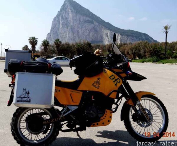 Zadní vak na motorku 40 l – boční vstup materiál: Polymar