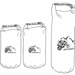 Technický nákres tří univerzálních vaků