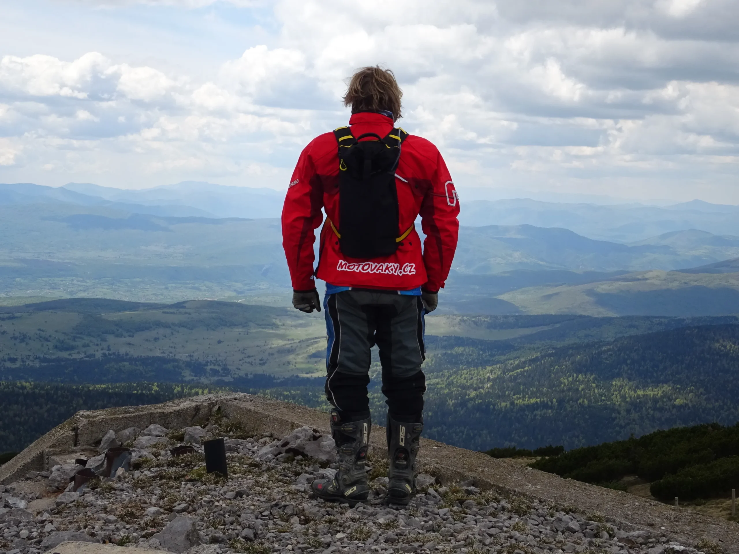 Enduro cestovatelský batoh na motorku