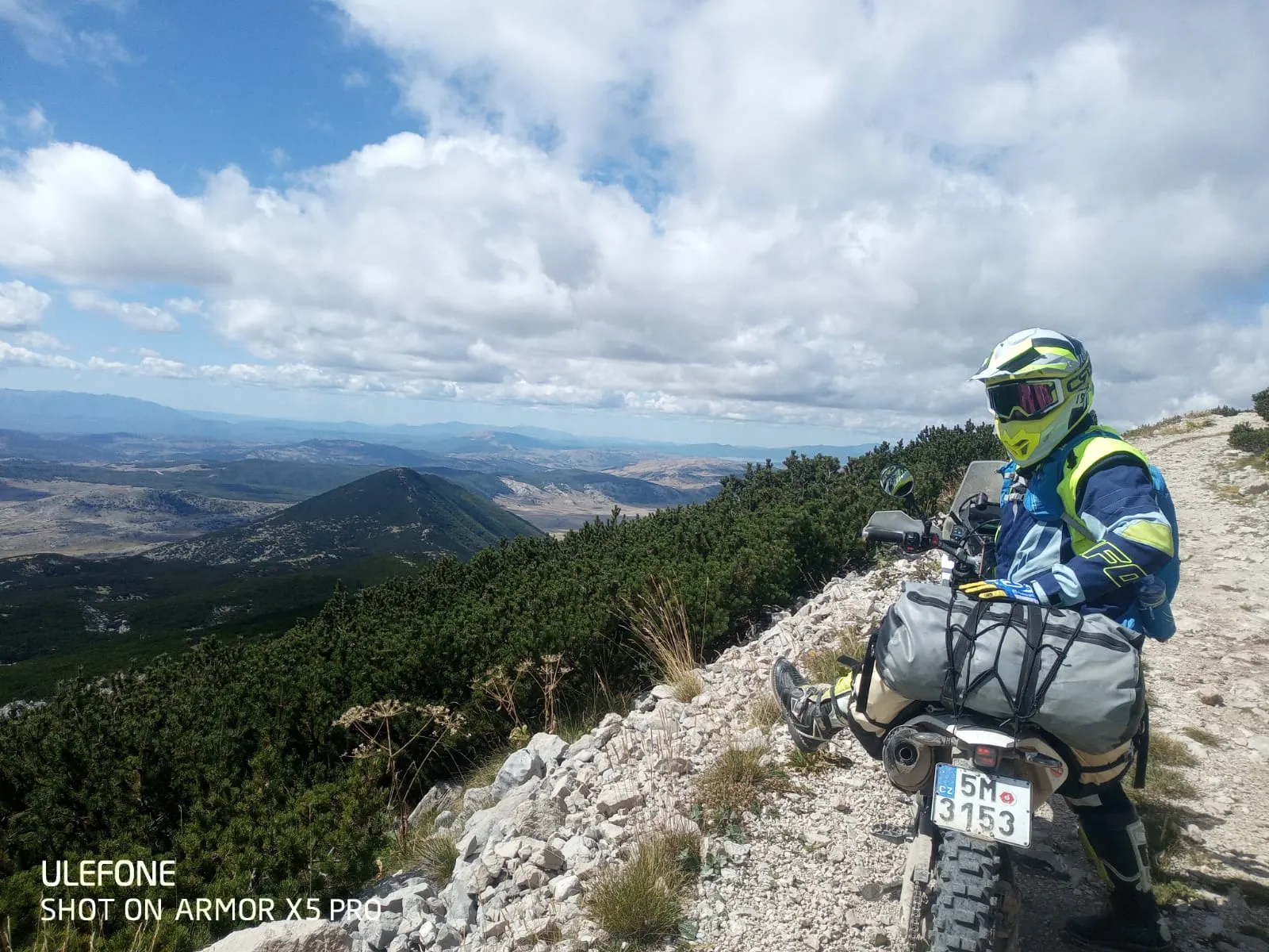Zadní vak na motorku 50 l – horní vstup materiál: Polymar
